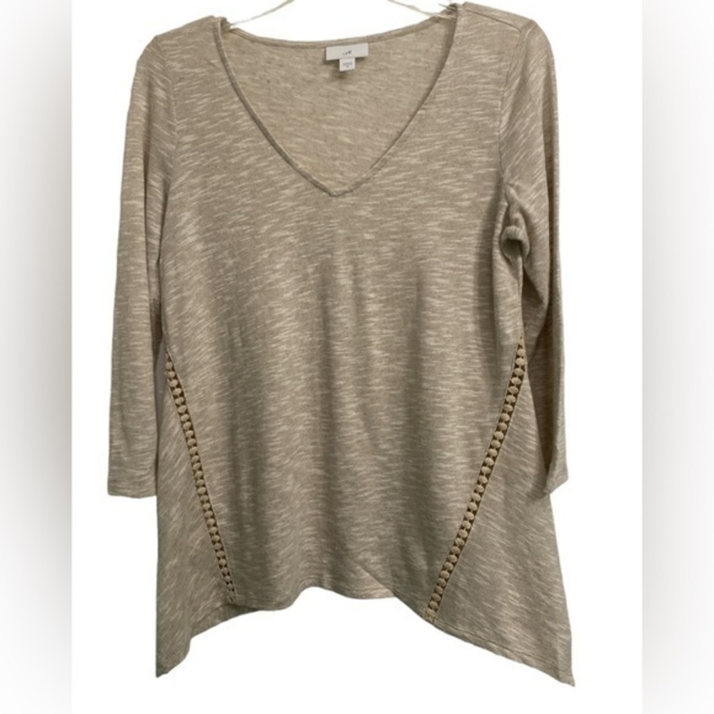 J. Jill Linen Blend Knit Top Size XS.